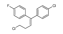 1-chloro-4-[4-chloro-1-(4-fluorophenyl)-1-butenyl]benzene结构式
