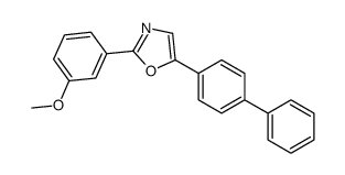 2-(3-methoxyphenyl)-5-(4-phenylphenyl)-1,3-oxazole Structure