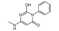 6-(methylamino)-3-phenyl-1H-pyrimidine-2,4-dione结构式