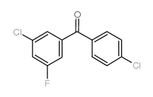 (3-chloro-5-fluorophenyl)-(4-chlorophenyl)methanone Structure