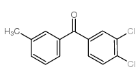 3,4-DICHLORO-3'-METHYLBENZOPHENONE Structure