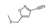3-Isoxazolecarbonitrile,5-[(methylthio)methyl]-(9CI) picture