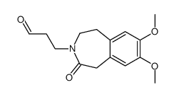 3-(7,8-dimethoxy-2-oxo-1,2,4,5-tetrahydro-3H-3-benzazepin-3-yl)propanal Structure