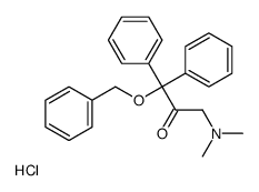 3-(dimethylamino)-1,1-diphenyl-1-phenylmethoxypropan-2-one,hydrochloride结构式