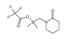 1-((dimethyl(trifluoroacetoxy)silyl)methyl)-2-piperidone Structure