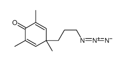 4-(3-azidopropyl)-2,4,6-trimethylcyclohexa-2,5-dien-1-one Structure