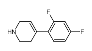4-(2,4-Difluoro-phenyl)-1,2,3,6-tetrahydro-pyridine结构式
