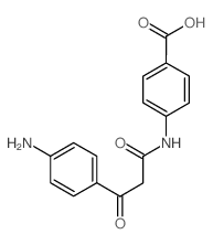 4-{[3-(4-aminophenyl)-3-oxopropanoyl]amino}benzoic acid结构式
