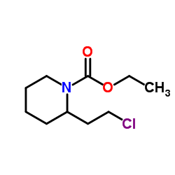 2-(2-CHLORO-ETHYL)-PIPERIDINE-1-CARBOXYLIC ACID ETHYL ESTER structure