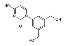 1-[3,5-bis(hydroxymethyl)phenyl]pyrimidine-2,4-dione结构式