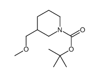 3-MethoxyMethyl-piperidine-1-carboxylic acid tert-butyl ester结构式