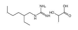 2-(2-ethylhexyl)guanidine,2-hydroxypropanoic acid结构式