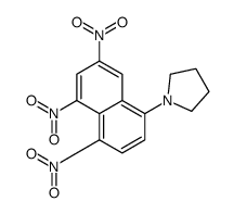 1-(4,5,7-trinitronaphthalen-1-yl)pyrrolidine结构式