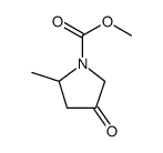 1-Pyrrolidinecarboxylic acid, 2-methyl-4-oxo-, methyl ester Structure