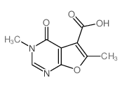 3,6-二甲基-4-氧代-3,4-二氢呋喃[2,3-d]嘧啶-5-羧酸图片