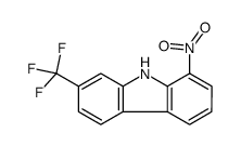 1-nitro-7-(trifluoromethyl)-9H-carbazole结构式