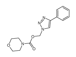 (4-phenyl-1H-1,2,3-triazol-1-yl)methyl morpholine-4-carboxylate Structure