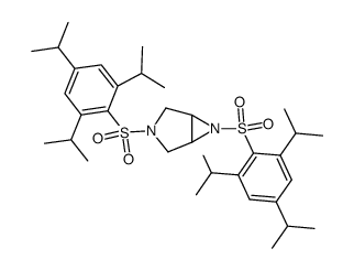 3,6-bis(2,4,6-triisopropylbenzenesulfonyl)-3,6-diazabicyclo[3.1.0]hexane Structure