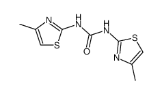 N,N'-bis-(4-methyl-thiazol-2-yl)-urea结构式