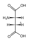 (2S,3S)-(2,3-(2)H2)aspartic acid Structure