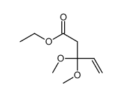 ethyl 3,3-dimethoxypent-4-enoate结构式