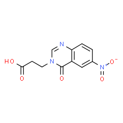 3-(6-Nitro-4-oxo-4H-quinazolin-3-yl)-propionic acid Structure