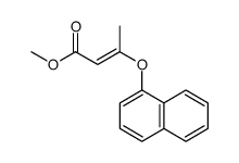 2-Butenoic acid, 3-(1-naphthalenyloxy)-, methyl ester结构式