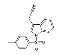 2-[1-(4-methylphenyl)sulfonylindol-3-yl]acetonitrile结构式