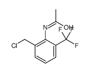 N-[2-(chloromethyl)-6-(trifluoromethyl)phenyl]acetamide Structure