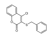 3-benzylsulfanyl-4-chlorochromen-2-one Structure