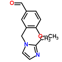 4-METHOXY-3-(2-METHYL-IMIDAZOL-1-YLMETHYL)-BENZALDEHYDE结构式