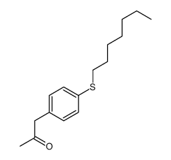 1-(4-heptylsulfanylphenyl)propan-2-one结构式