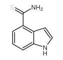 1H-吲哚-4-硫代羧酸酰胺结构式