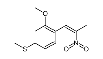 2-methoxy-4-methylsulfanyl-1-(2-nitroprop-1-enyl)benzene Structure