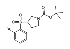 3-(2-BROMO-BENZENESULFONYL)-PYRROLIDINE-1-CARBOXYLIC ACID TERT-BUTYL ESTER picture