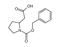 2-(1-(Benzyloxycarbonyl)pyrrolidin-2-yl)acetic acid Structure
