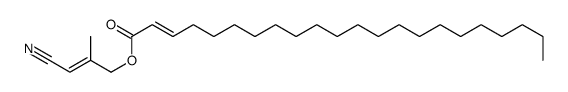 (3-cyano-2-methylprop-2-enyl) docos-2-enoate结构式