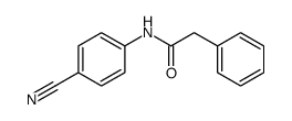 N-(4-cyanophenyl)-2-phenylacetamide结构式