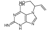 2-amino-7-(1-hydroxybut-3-en-2-yl)-3H-purin-6-one Structure
