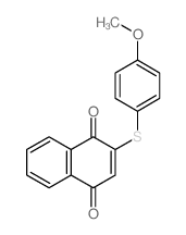 2-(4-methoxyphenyl)sulfanylnaphthalene-1,4-dione structure