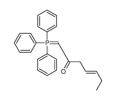 1-(triphenyl-λ5-phosphanylidene)hept-4-en-2-one结构式