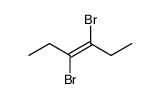 3,4-dibromo-hex-3-ene Structure