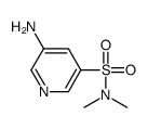 3-Pyridinesulfonamide,5-amino-N,N-dimethyl-(9CI) Structure