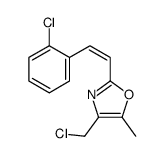 4-(chloromethyl)-2-[2-(2-chlorophenyl)ethenyl]-5-methyl-1,3-oxazole结构式