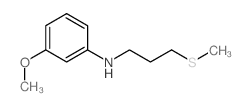 3-methoxy-N-(3-methylsulfanylpropyl)aniline结构式