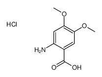 2-amino-4,5-dimethoxybenzoic acid,hydrochloride结构式