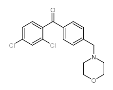 2,4-DICHLORO-4'-MORPHOLINOMETHYL BENZOPHENONE Structure