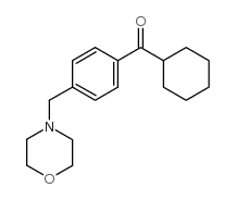 CYCLOHEXYL 4-(MORPHOLINOMETHYL)PHENYL KETONE Structure