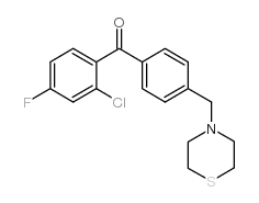 2-CHLORO-4-FLUORO-4'-THIOMORPHOLINOMETHYL BENZOPHENONE图片