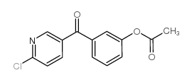 5-(3-ACETOXYBENZOYL)-2-CHLOROPYRIDINE结构式